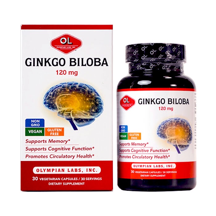 Viên Uống Bổ Não Olympian Labs Ginkgo Biloba 120 mg.Tăng Cường Tuần Hoàn Não,Tăng Trí Nhớ
