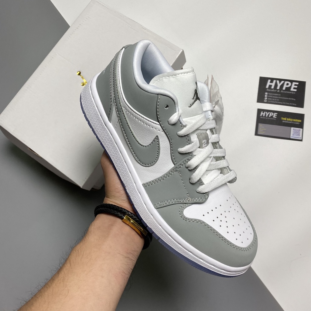 Giày Jordan 1 Low Wolf Grey  - Hype Sneaker | Phiên bản 1:1 chuẩn.