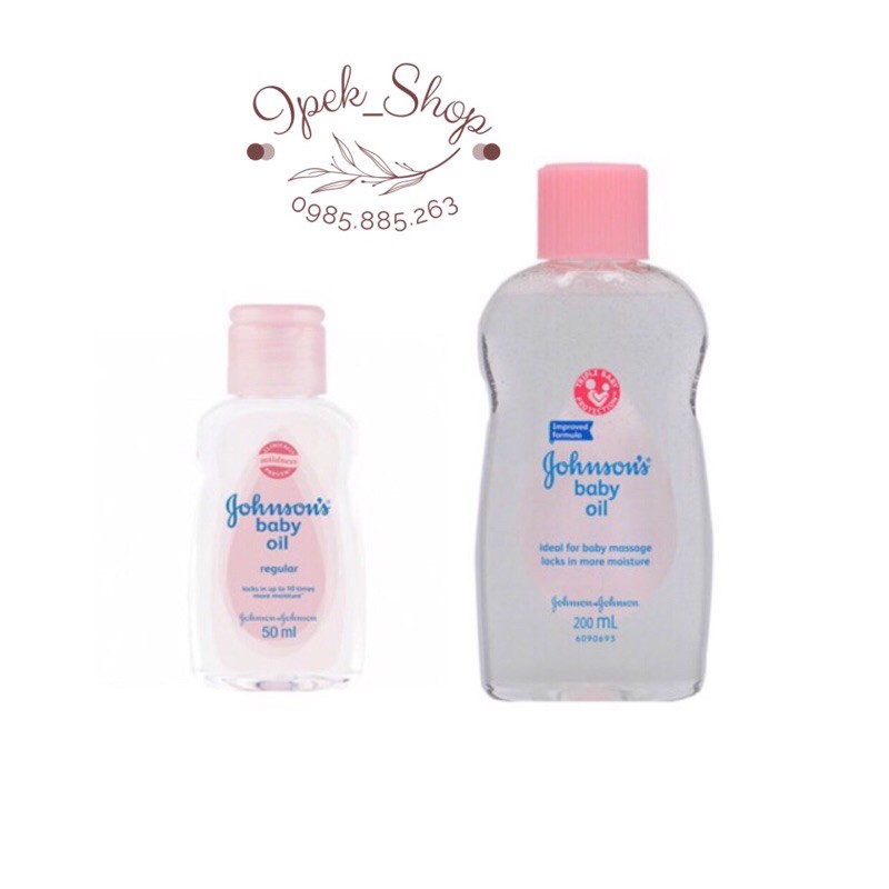 Dầu massage và dưỡng ẩm JOHNSON baby oil ( hàng công ty) - Ipek_Shop