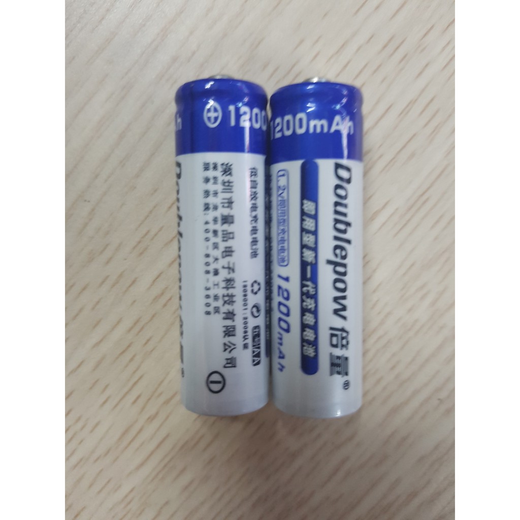 Sạc Pin 2A, 3A + 4 Pin Sạc 1200mah NHẬP KHẨU CHÍNH HÃNG Doublepow - Bảo hành 06 Tháng