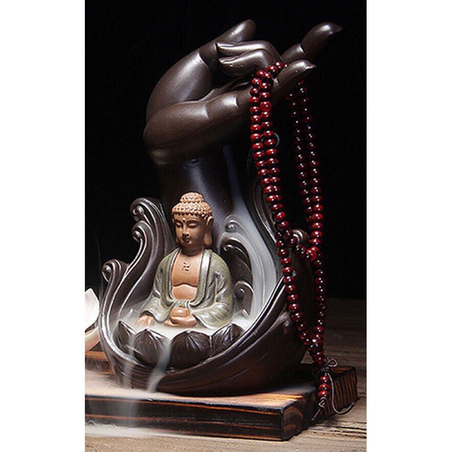 [ Rẻ Đẹp Mỗi Ngày ] [Gia đình] - Thác khói trầm hương phật thủ ấn tránh ác cực chuẩn TK08