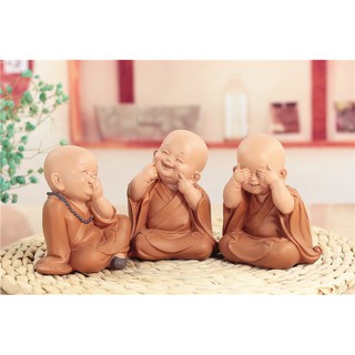 Tượng tam không 3 chú tiểu vàng