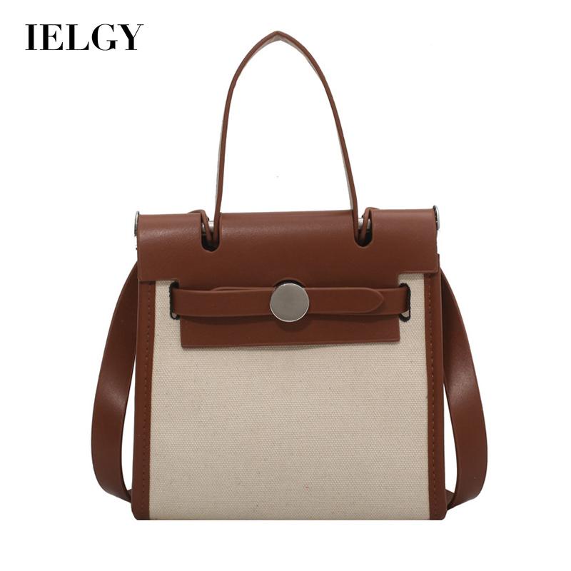 Túi đeo vai IELGY hình vuông cỡ nhỏ màu sắc thời trang phong cách Anh Quốc dành cho nữ