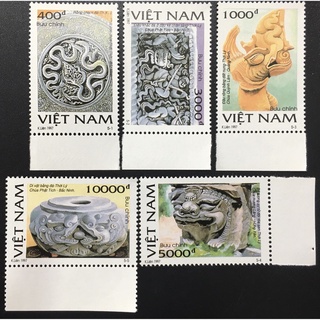 [57] Tem Sưu Tầm Việt Nam 1997 Chủ Đề Kiến Trúc Điêu Khắc 5 con.