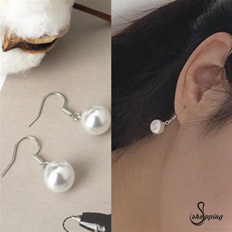 Bông tai đính ngọc trai phong cách Hàn Quốc thời trang cho nữ