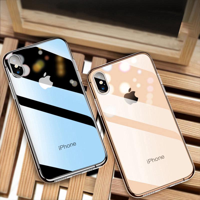 Ốp điện thoại tpu mềm mỏng trong suốt cho iphone x xs max xr 7 8 plus 6 6s plus 11 pro max 5 s se