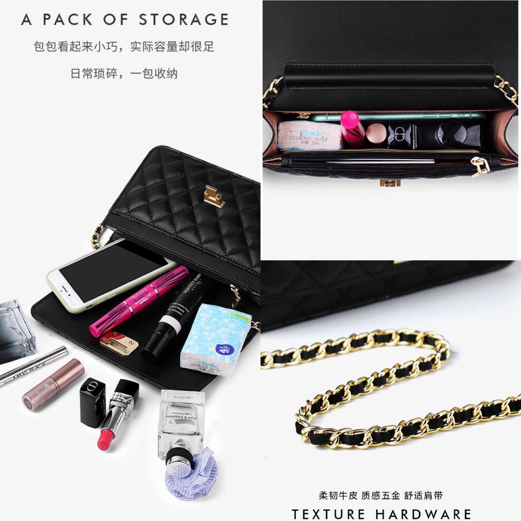 Túi Đeo Chéo Chần Trám Da Mềm Size 21 (có ẢNH THẬT) | BigBuy360 - bigbuy360.vn