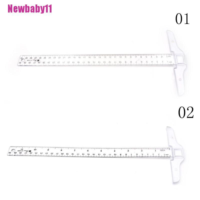 Thước Đo Hai Mặt Hình Vuông Bằng Nhựa Kích Thước 30cm Kích Thước 11Cm Tiện Dụng
