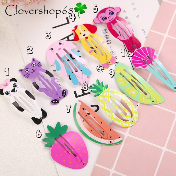 Kẹp tóc trái cây dễ thương, kẹp tóc hoa quả xinh xắn (sỉ 2k) 🍀 Clovershop68 🍀