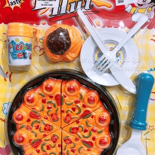 [Nhiều mẫu _To]Vỉ đồ chơi thức ăn nhanh bánh pizza y hình cho bé  598E7 598E7