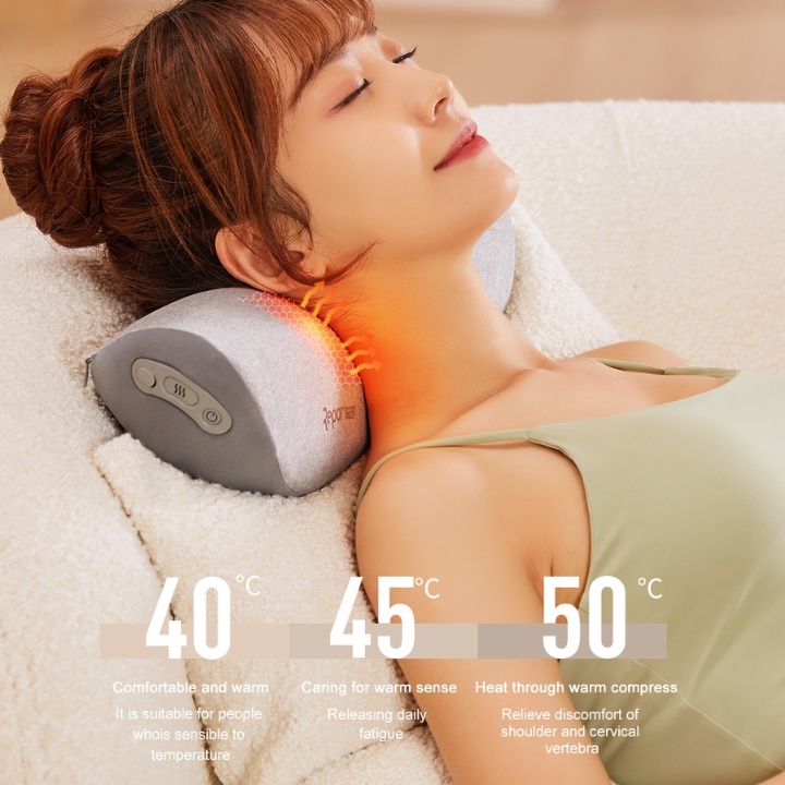 Gối massage cổ vai gáy đa năng xiaomi - Máy mát xa điều khiển qua app,giảm cơn đau nhanh chóng - Bảo hành 12 tháng