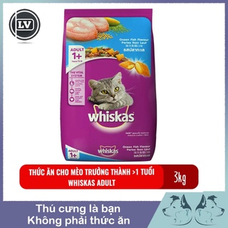 Thức ăn mèo whiskas vị cá biển - 3kg
