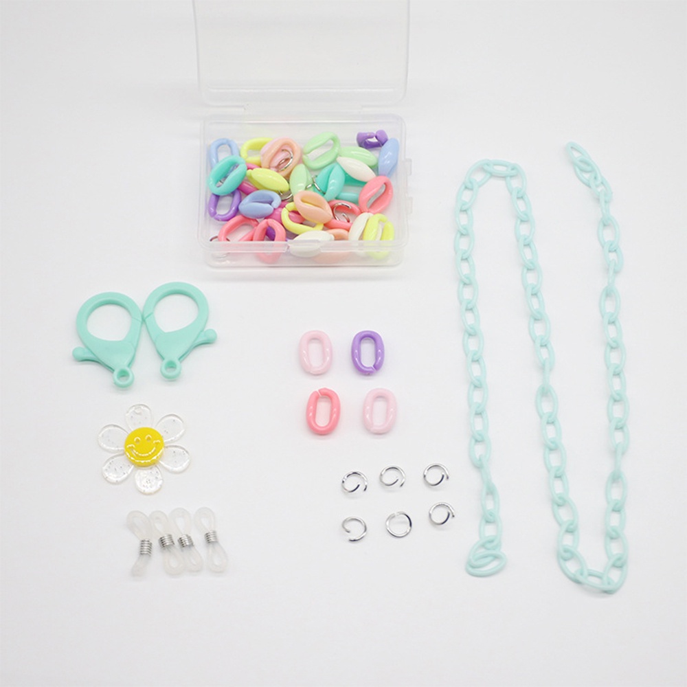 1 Hộp Đựng Mặt Nạ Trong Suốt Họa Tiết Hoa Cười Kèm Dây Đeo Tiện Dụng DIY