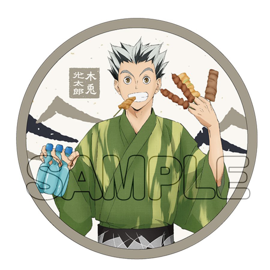 Combo 10 huy hiệu cài áo IN HÌNH Haikyuu! Vua bóng chuyền ver lễ hội anime chibi dễ thương tiện lợi