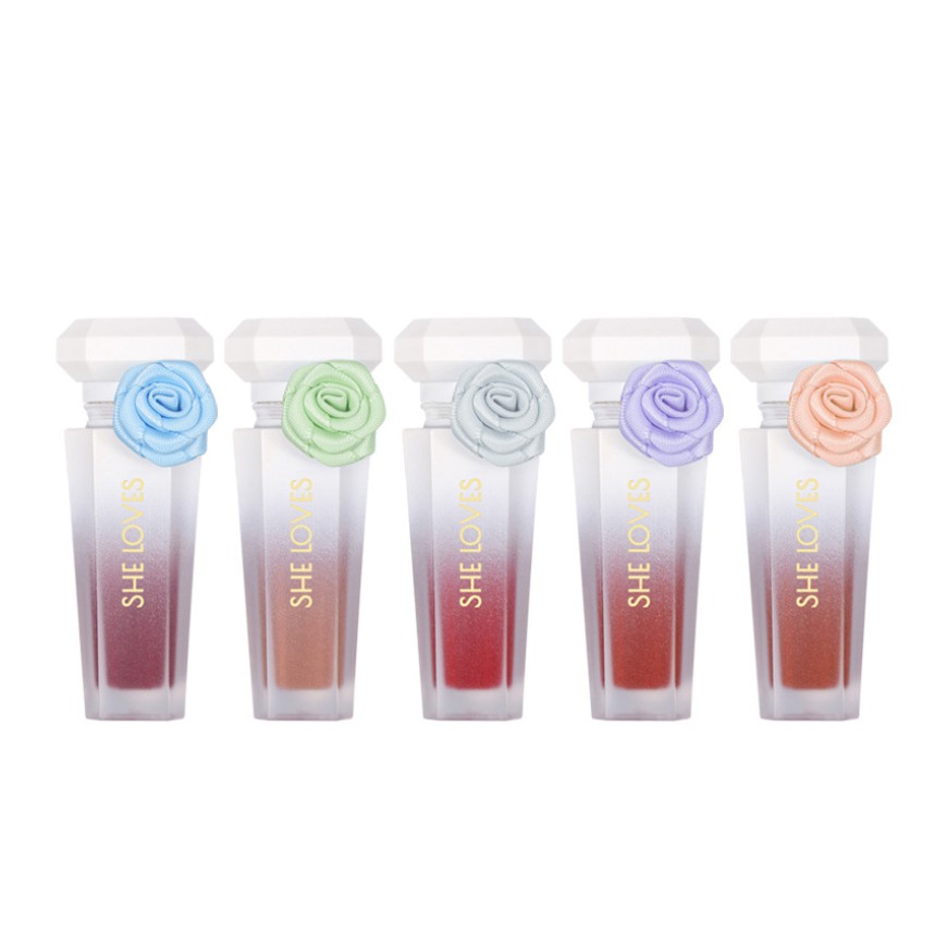 Son kem lì siêu mịn mượt Sheloves Flowers Sensation lip Gloss 5ml