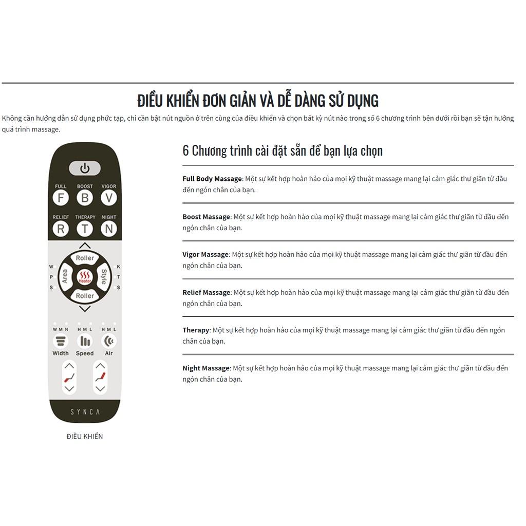 Ghế Massage Toàn Thân Cao Cấp Nhật Bản Synca Hisho MR3000