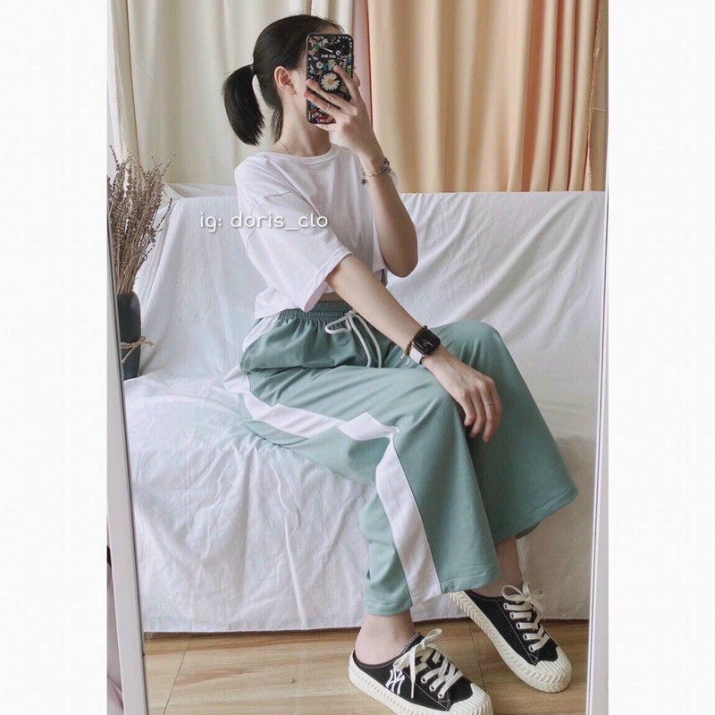 [ Mã FAMAYWA giảm 10K đơn 50K] Quần dài nữ lưng thun ống rỗng | BigBuy360 - bigbuy360.vn