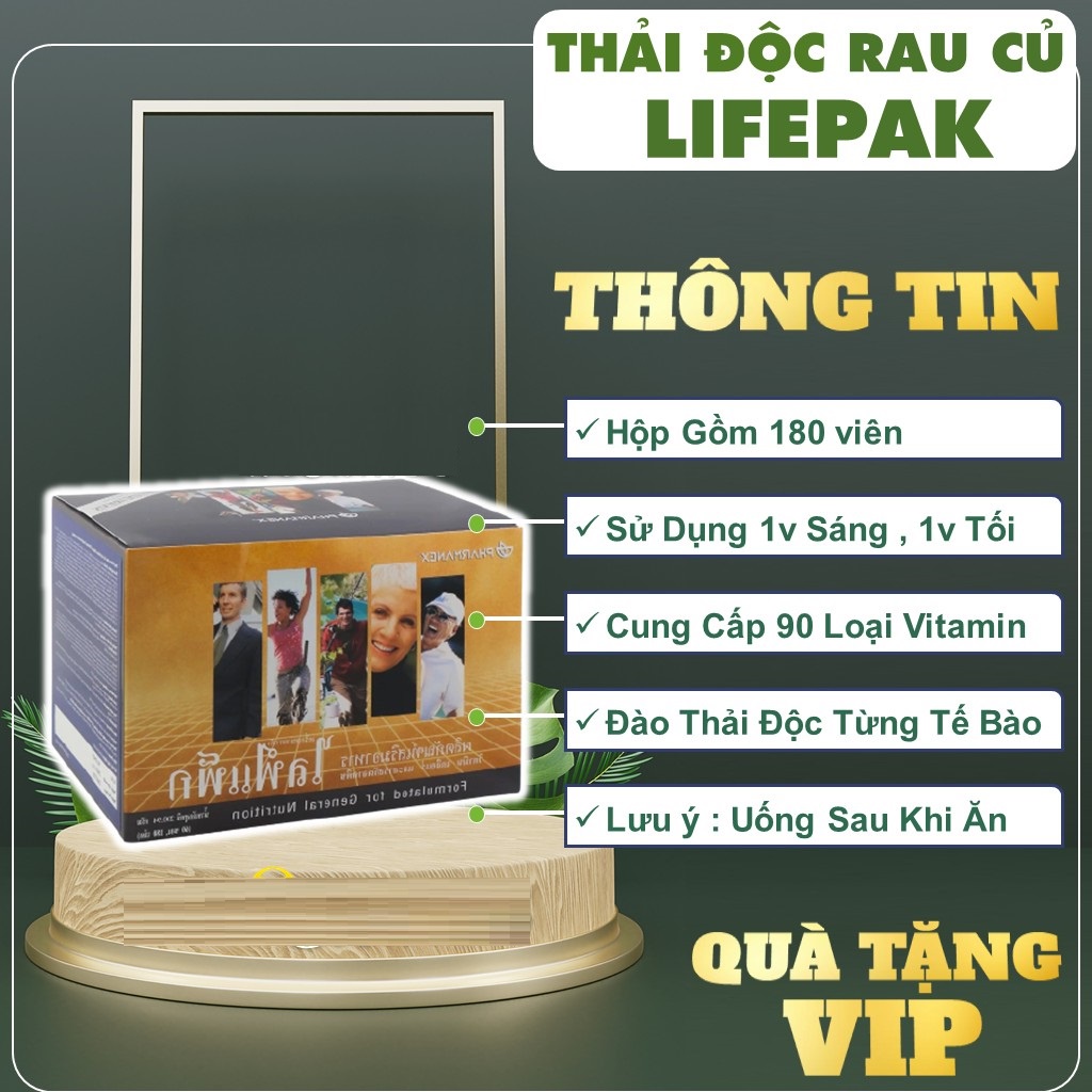 Thực Phẩm Bảo Vệ Sức Khỏe Nuskin LifePak (60 gói, 03 viên/gói)