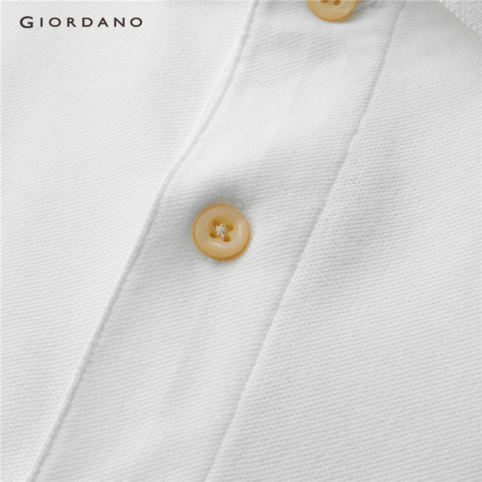 GIORDANO MEN Contrast stretchy short-sleeve polo shirt 01011396