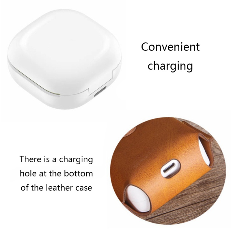 Vỏ da đựng hộp sạc tai nghe chống sốc cho Samsung-Galaxy Buds 2