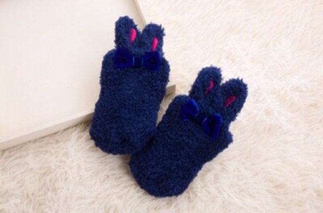 Tất bông tai thỏ nơ có chống trượt cho bé siêu cute