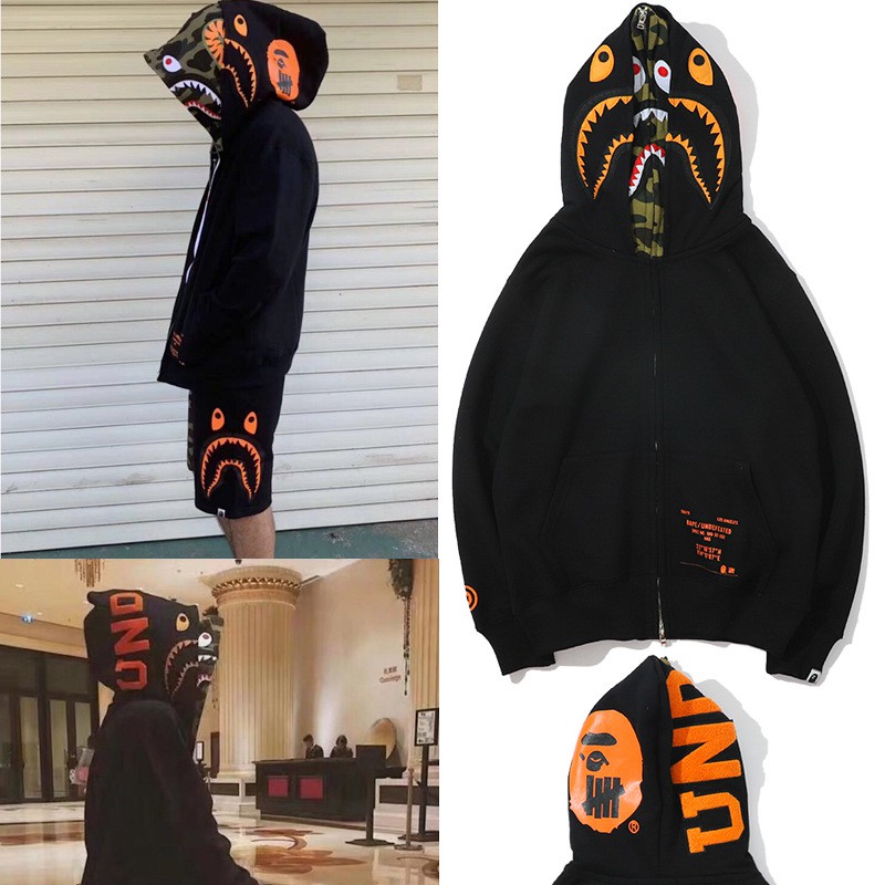 [ FREE SHIP] Áo khoác BAPE unisex MŨ ĐÔI