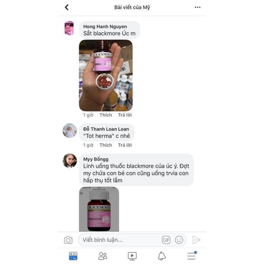 Viên Sắt bầu Blackmores Pregnancy Iron Úc - Ngừa thiếu máu không gây táo bón cho bà bầu và mẹ sau sinh