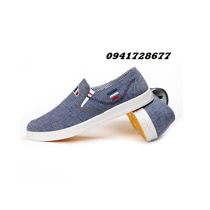 Giày thể thao giày lười Jean three stripes-MSCG0002 | BigBuy360 - bigbuy360.vn