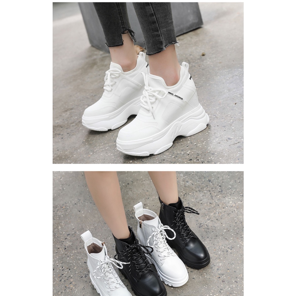 Broken Code Clearance Price Increase Women's Shoes Small Shoes Small White Shoes Women's Casual Sports Shoes Thick Botto