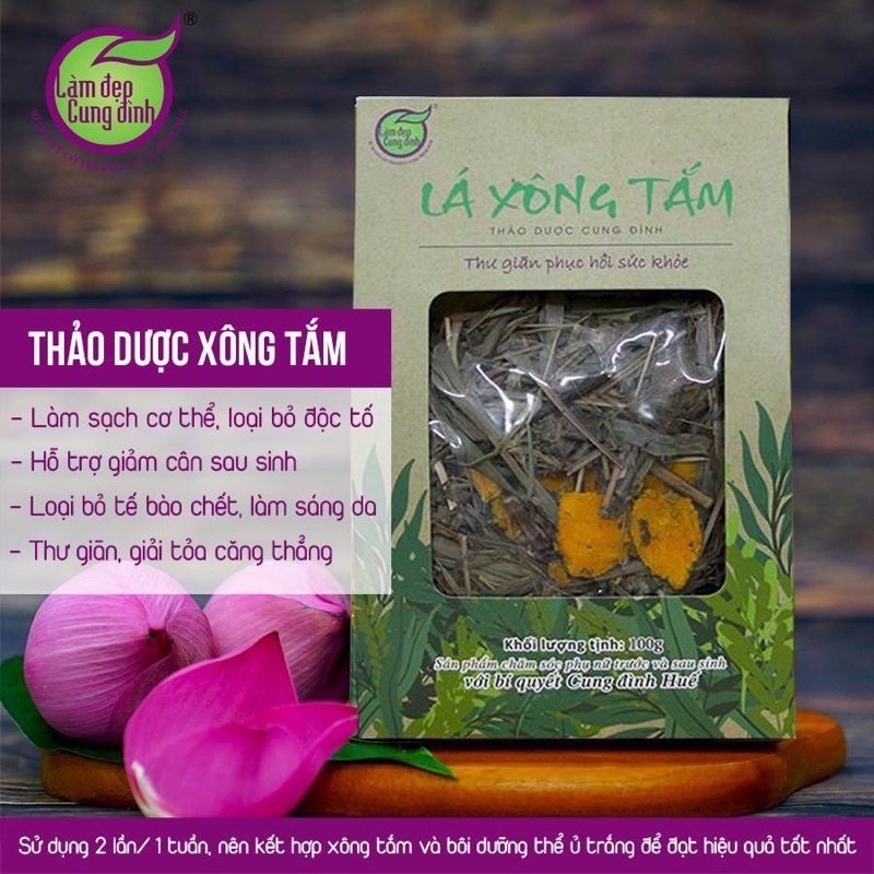 Lá xông tắm thảo dược Cung Đình