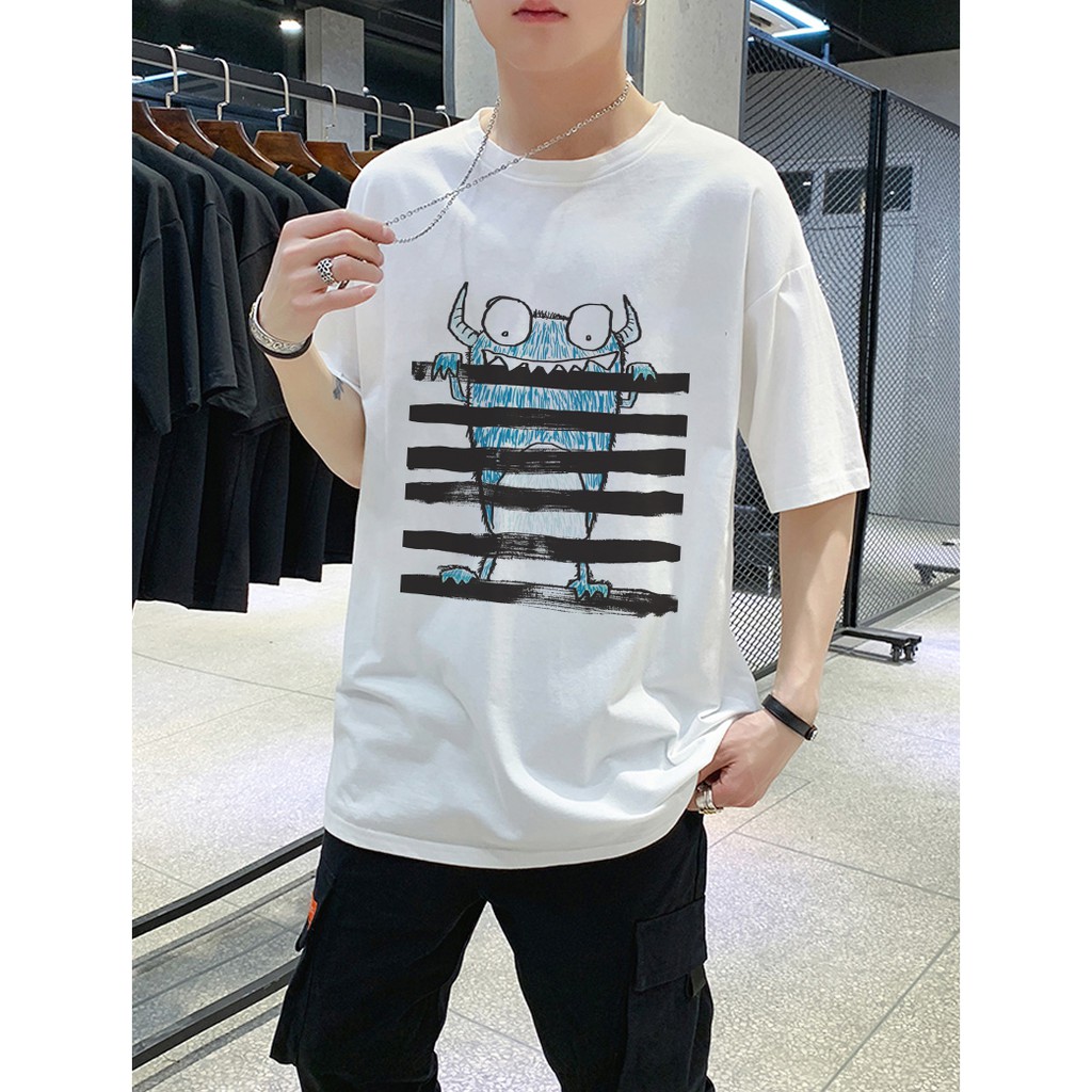 <SMLshop> Áo thun tay lỡ unisex Quỷ nhỏ | BigBuy360 - bigbuy360.vn