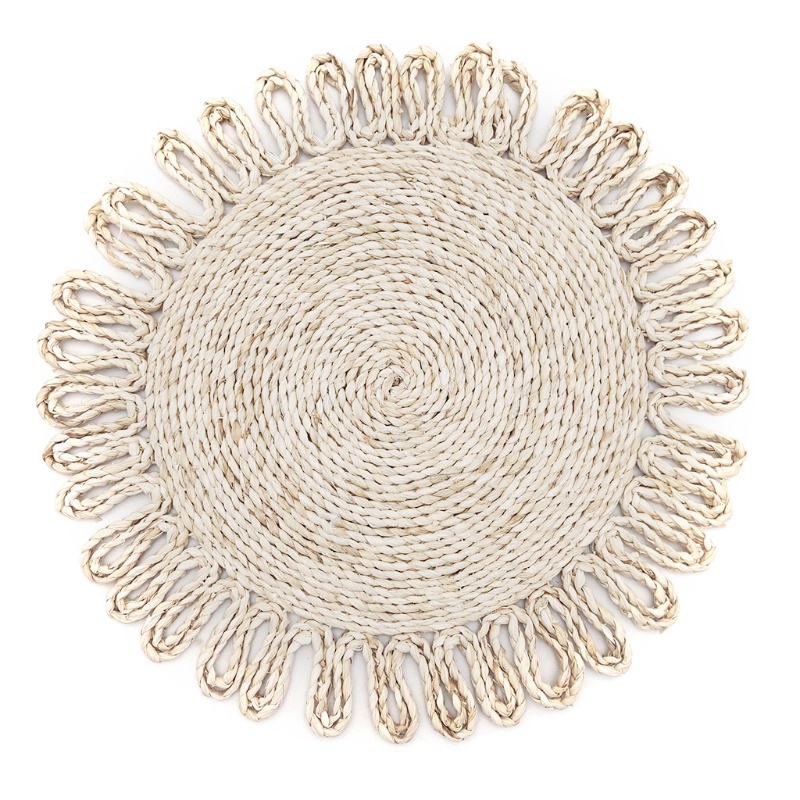 Aoto Thảm Lót Bàn Tròn Cách Nhiệt Phong Cách Boho