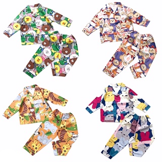 Pijama dài cho bé trai bé gái mặc nhà mặc ngủ vải Thô mịn đẹp Nhiều họa tiết xinh xắn size 1-9 tuổi 10-40kg