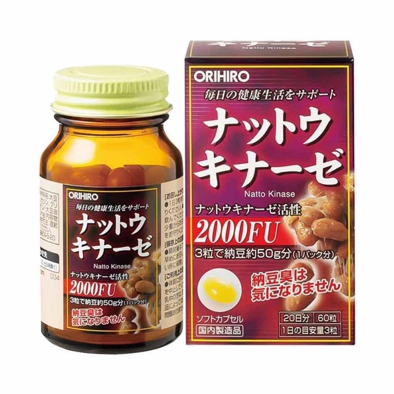 Viên uống chống đột quỵ Natto Kinase 2000FU chính hãng Nhật bản
