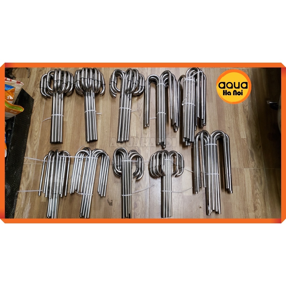 Bộ In out inox 304 Việt Nam - Đầu out xoay 360 độ - Không lọc váng - Phi 12/16mm - Tăng thẩm mĩ cho máy lọc hồ thủy sinh