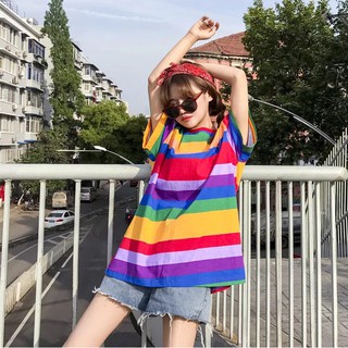 Áo phông cầu vồng ulzzang