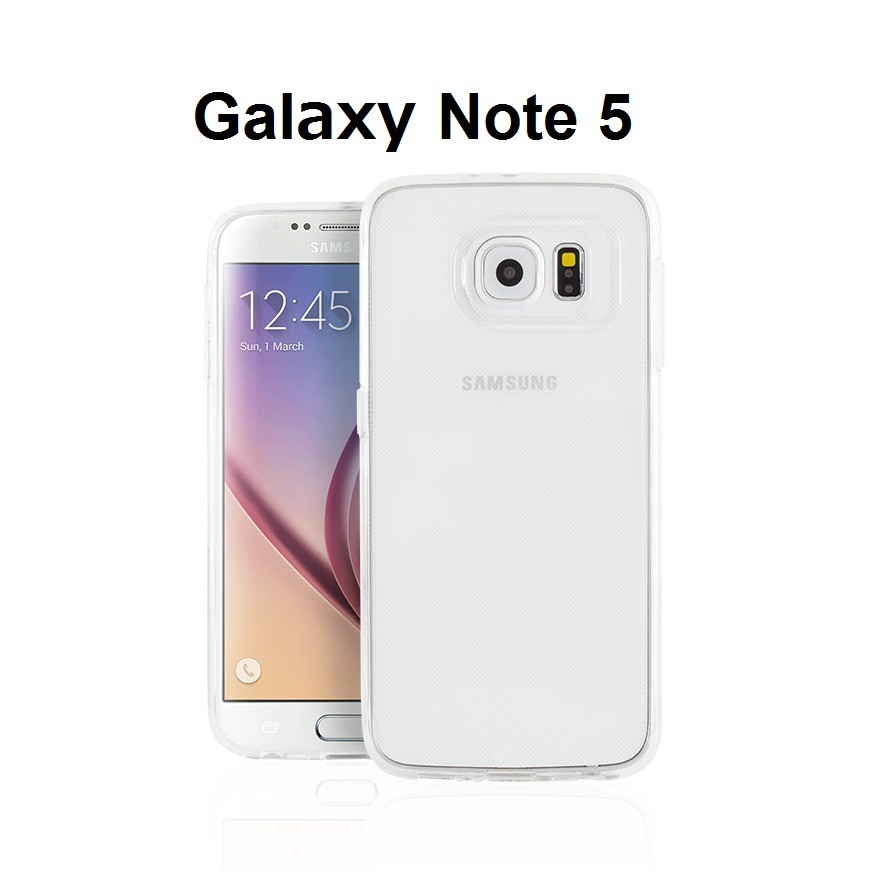 Ốp lưng galaxy note 5 silicon dẻo trong suốt siêu mỏng 0.5mm