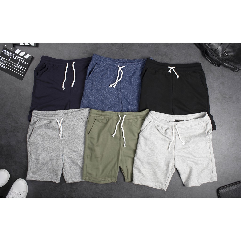 [XẢ HÀNG] QUẦN SHORT NỈ THỂ THAO VNXK P.B NHIỀU MÀU - Quần short nỉ, quần short nam