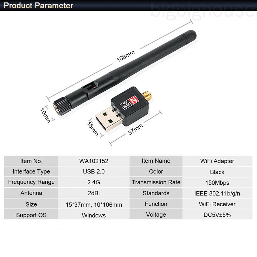 Usb WiFi nhận tín hiệu MT7601 Lan 150Mbps 2.4Ghz