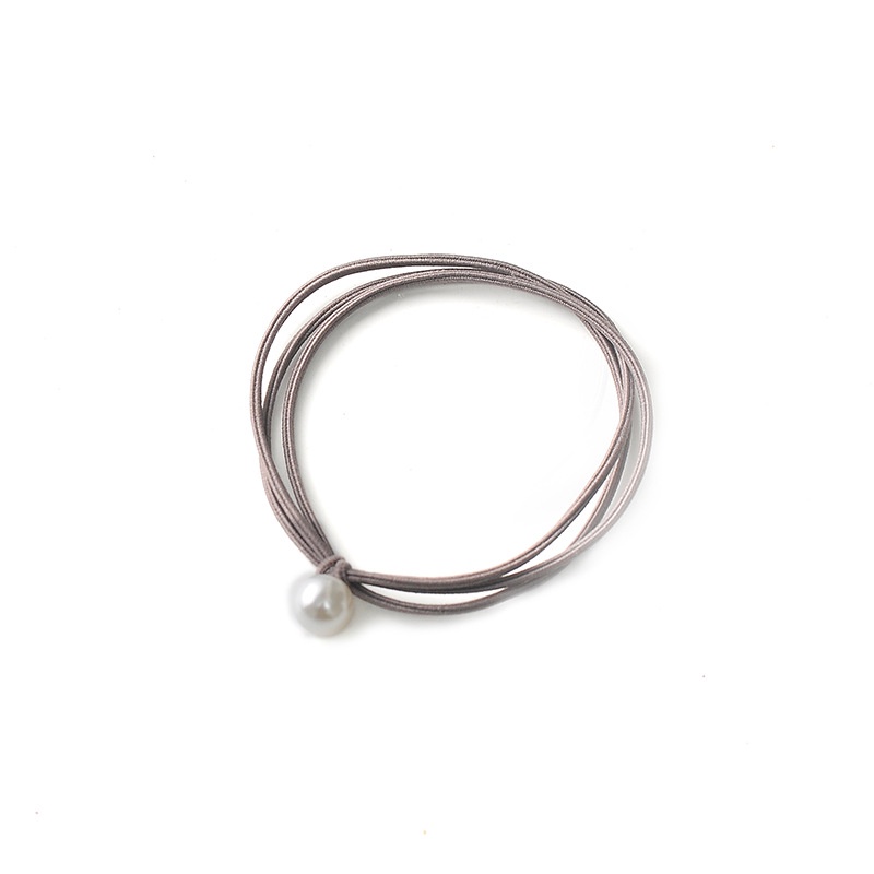 Set 10 Dây Buộc Tóc Co Giãn Đính Ngọc Trai Đơn Giản Sáng Tạo Cho Nữ