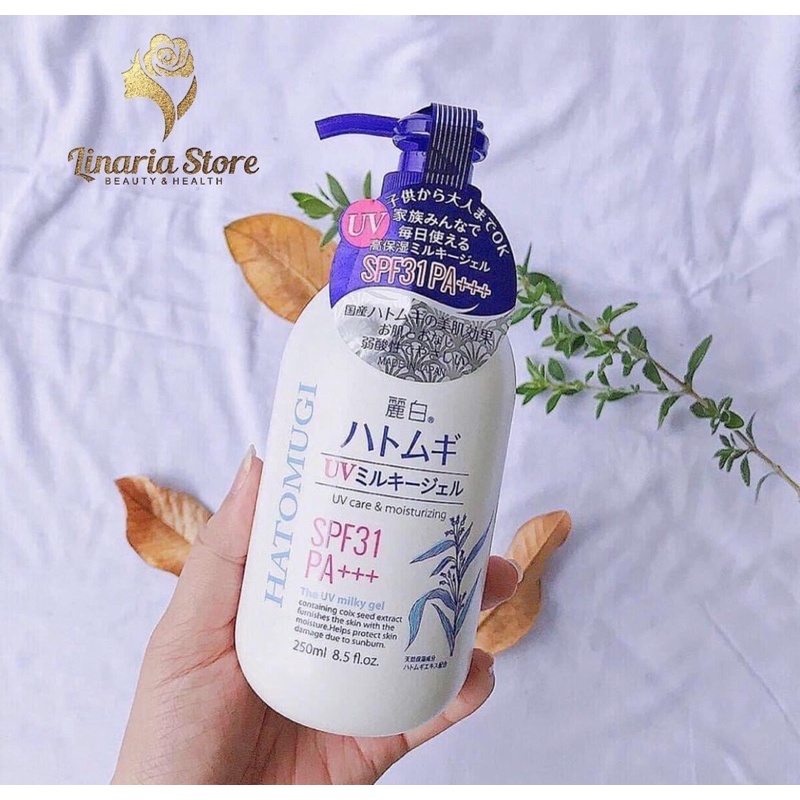 Sữa Dưỡng Thể Trắng Da Chống Nắng HATOMUGI SPF31 PA+++ 250ml | BigBuy360 - bigbuy360.vn