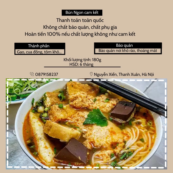 Bún Riêu Cua Ăn Liền Vifon, Có Gói Riêu Cua Thật Gói 80g