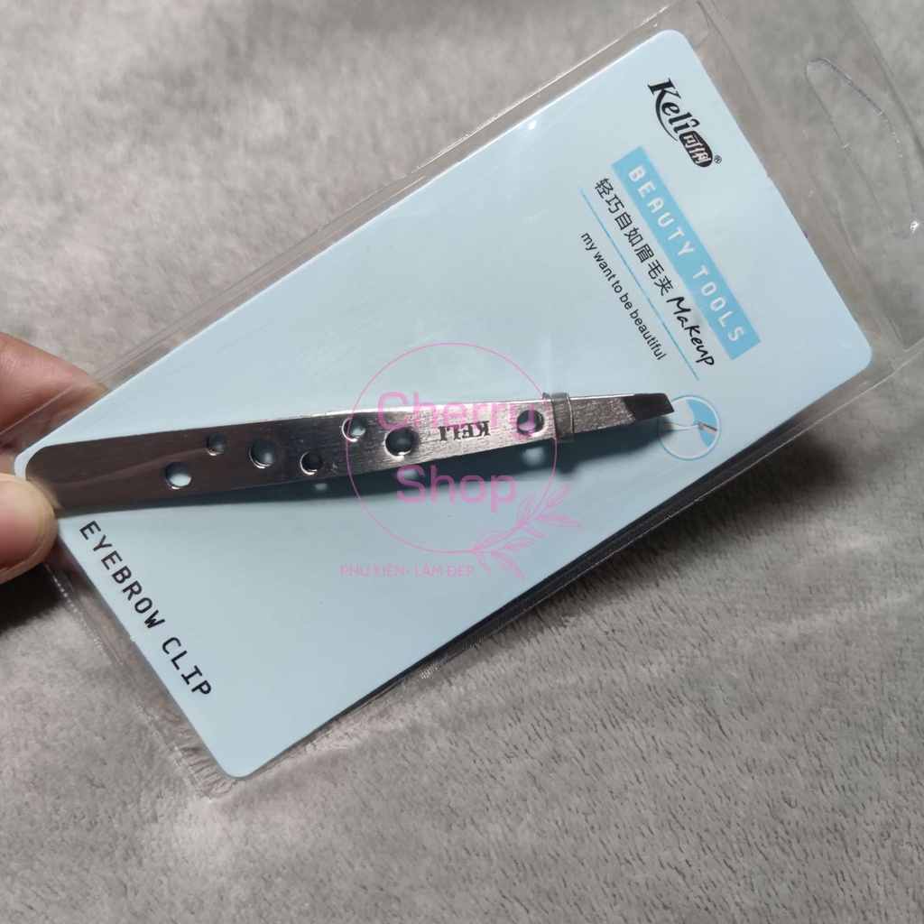 Nhíp Nhổ Lông Mài Nhíp Gắp Mi Giả Cao Cấp Keli