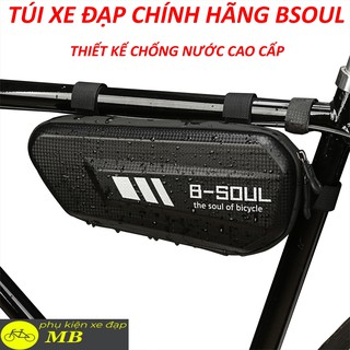 túi xe đạp thể thao chống nước treo sườn trên vân cacbon cao cấp chính hãng BSOUL 02