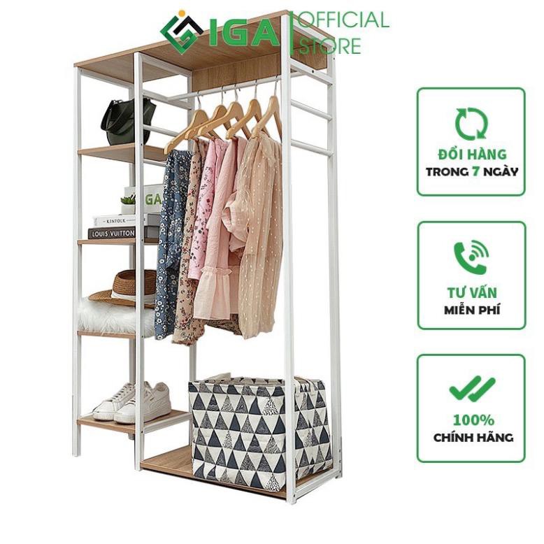 Tủ treo quần áo nhiều tầng L Hanger phong cách Hàn Quốc trẻ trung hiện đại - GM08