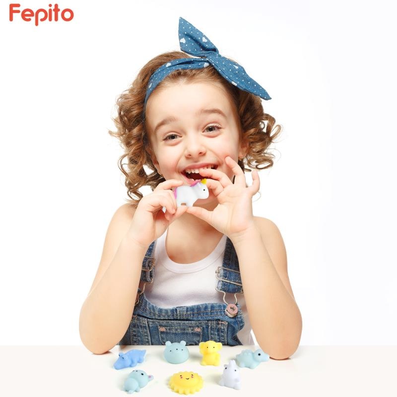 Đồ chơi bánh mochi bóp nhồi bông hình thú vật đáng yêu