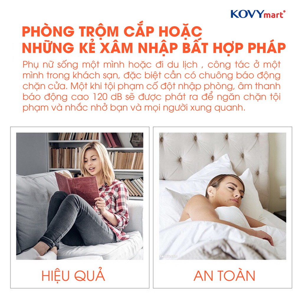 Máy báo động chống trộm cảm biến chặn cửa 2021 - Hàng chính hãng tiêu chuẩn đức dễ sử dụng an toàn