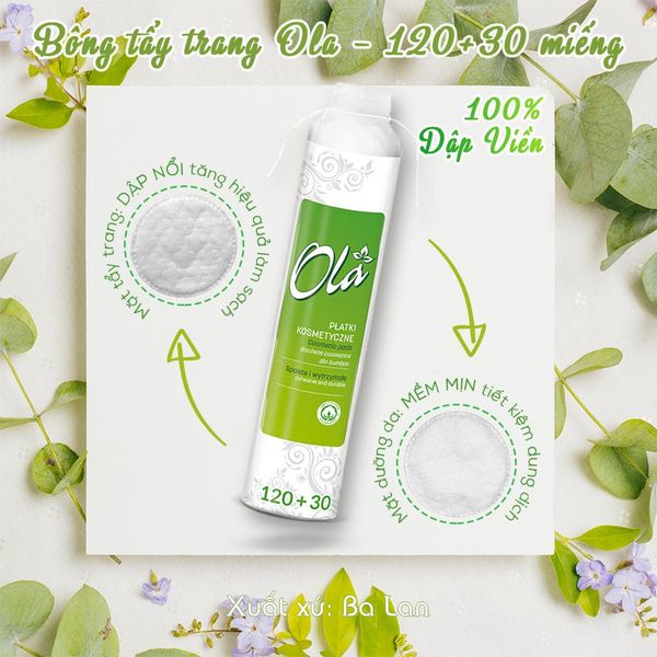 COMBO 20 bông tẩy trang Ola chính hãng