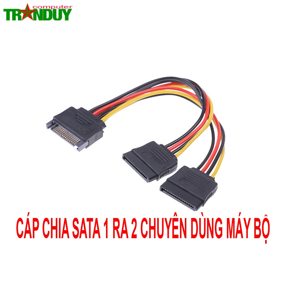 CÁP CHIA SATA 1 RA 2 CHUYÊN DÙNG MÁY BỘ ĐỂ DÙNG 2 Ổ CỨNG