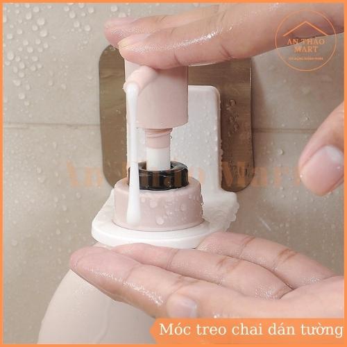 Móc Treo Chai Dán Tường Thông Minh, Giá Treo Chai Dầu Gội Sữa Tắm Siêu Dính